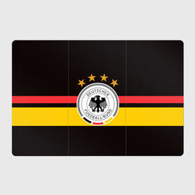 Магнитный плакат 3Х2 с принтом СБОРНАЯ ГЕРМАНИИ в Тюмени, Полимерный материал с магнитным слоем | 6 деталей размером 9*9 см | flag | football | germany | logo | sport | team | германия | логотип | сборная | спорт | флаг | футбол
