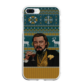 Чехол для iPhone 7Plus/8 Plus матовый с принтом Кэлвин Кэнди в Тюмени, Силикон | Область печати: задняя сторона чехла, без боковых панелей | джанго особожденный | кэлвин кэнди | леонардо ди каприо | рождественский свитер
