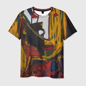Мужская футболка 3D с принтом Pan Gu в Тюмени, 100% полиэфир | прямой крой, круглый вырез горловины, длина до линии бедер | искусство | картина | китай