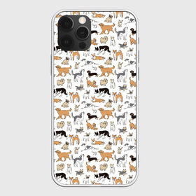 Чехол для iPhone 12 Pro Max с принтом Узор собаки много в Тюмени, Силикон |  | гав | детский | домашнее животное | животный | звери | команды | лапы | любителю животных | морды | песель | песик | псы | собаки | собачка | узор | хвост | шаблон | щенки