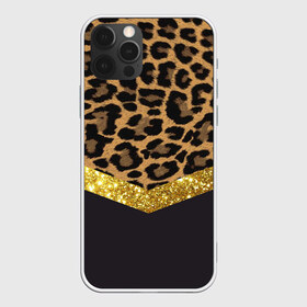 Чехол для iPhone 12 Pro Max с принтом Леопардовый принт в Тюмени, Силикон |  | Тематика изображения на принте: success | swagg | блеск | блестки | животнй принт | золотистый | золото | золотой | леопард | леопардовый принт | понты | тигровый