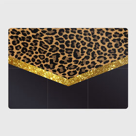Магнитный плакат 3Х2 с принтом Леопардовый принт в Тюмени, Полимерный материал с магнитным слоем | 6 деталей размером 9*9 см | success | swagg | блеск | блестки | животнй принт | золотистый | золото | золотой | леопард | леопардовый принт | понты | тигровый