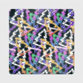 Магнит виниловый Квадрат с принтом Ёлочки в Тюмени, полимерный материал с магнитным слоем | размер 9*9 см, закругленные углы | Тематика изображения на принте: 