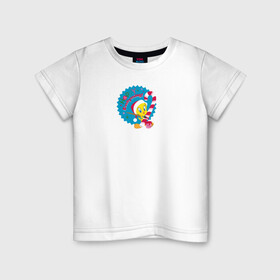 Детская футболка хлопок с принтом Happy everything! в Тюмени, 100% хлопок | круглый вырез горловины, полуприлегающий силуэт, длина до линии бедер | Тематика изображения на принте: looney | tunes | tweety | vdzajul | твити