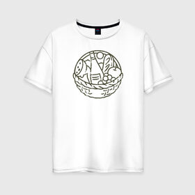 Женская футболка хлопок Oversize с принтом Я на пикник в Тюмени, 100% хлопок | свободный крой, круглый ворот, спущенный рукав, длина до линии бедер
 | 