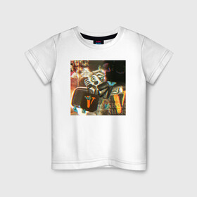 Детская футболка хлопок с принтом Playboi Carti PHOTO в Тюмени, 100% хлопок | круглый вырез горловины, полуприлегающий силуэт, длина до линии бедер | fashion | hip hop | photo | rap | text | top