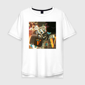 Мужская футболка хлопок Oversize с принтом Playboi Carti PHOTO в Тюмени, 100% хлопок | свободный крой, круглый ворот, “спинка” длиннее передней части | fashion | hip hop | photo | rap | text | top