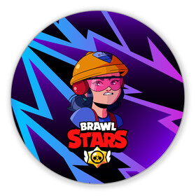 Коврик для мышки круглый с принтом Джеки Brawl Stars Jacky в Тюмени, резина и полиэстер | круглая форма, изображение наносится на всю лицевую часть | Тематика изображения на принте: anime | brawl | brawl stars | brawlstars | brawl_stars | jacky | panny | аниме | бравл | бравлстарс | девочка | девушка | джеки | джэки | манга