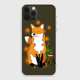 Чехол для iPhone 12 Pro Max с принтом Лиса в лесу в Тюмени, Силикон |  | animals | fox | в лесу | дерево | дикий | животные | зверек | зверь | кусты | лес | лесной | лесные | лиса | лисенок | лисица | лисичка | листья | мордочка | мультяшный | пенек | природа | растения | рыжая