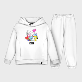 Детский костюм хлопок Oversize с принтом BT21 chibi в Тюмени,  |  | army | bt 21 | bt21 | bts | chimmy | cooky | koya | mang | rj | shooky | tata | van | арджей | бт21 | бтс | ван | коя | куки | манг | тата | чими | шоки