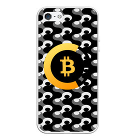 Чехол для iPhone 5/5S матовый с принтом BTC БИТКОИН (S) в Тюмени, Силикон | Область печати: задняя сторона чехла, без боковых панелей | bitcoin | btc | биткоин | валюта | деньги | криптовалюта
