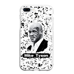 Чехол для iPhone 7Plus/8 Plus матовый с принтом Mike Tyson в Тюмени, Силикон | Область печати: задняя сторона чехла, без боковых панелей | boxer | boxing | great boxer | mike tyson | mike tyson lettering | mike tyson print | бокс | боксер | великий боксер | майк тайсон | надпись mike tyson | принт mike tyson