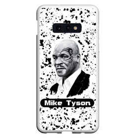 Чехол для Samsung S10E с принтом Mike Tyson в Тюмени, Силикон | Область печати: задняя сторона чехла, без боковых панелей | Тематика изображения на принте: boxer | boxing | great boxer | mike tyson | mike tyson lettering | mike tyson print | бокс | боксер | великий боксер | майк тайсон | надпись mike tyson | принт mike tyson