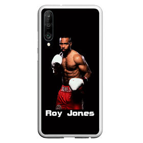 Чехол для Honor P30 с принтом Roy Jones в Тюмени, Силикон | Область печати: задняя сторона чехла, без боковых панелей | Тематика изображения на принте: boxer | boxing | great boxer | roy jones | roy jones lettering | roy jones print | бокс | боксер | великий боксер | надпись roy jones | принт roy jones | рой джонс