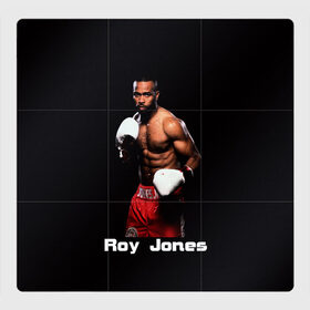 Магнитный плакат 3Х3 с принтом Roy Jones в Тюмени, Полимерный материал с магнитным слоем | 9 деталей размером 9*9 см | Тематика изображения на принте: boxer | boxing | great boxer | roy jones | roy jones lettering | roy jones print | бокс | боксер | великий боксер | надпись roy jones | принт roy jones | рой джонс