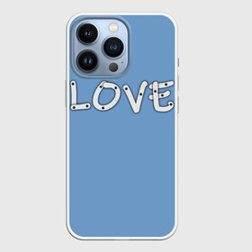 Чехол для iPhone 13 Pro с принтом LOVE в Тюмени,  |  | love | буквы | люблю | любовь | надпись | я люблю