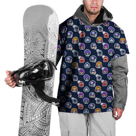 Накидка на куртку 3D с принтом EMOJI Brawl Stars MONOGRAM в Тюмени, 100% полиэстер |  | Тематика изображения на принте: brawl stars | emoji | fashion | game | hip hop | мода | уличная мода | хип хоп | эмоджи