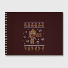 Альбом для рисования с принтом I Hate Christmas в Тюмени, 100% бумага
 | матовая бумага, плотность 200 мг. | Тематика изображения на принте: 