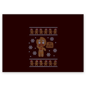 Поздравительная открытка с принтом I Hate Christmas в Тюмени, 100% бумага | плотность бумаги 280 г/м2, матовая, на обратной стороне линовка и место для марки
 | Тематика изображения на принте: 