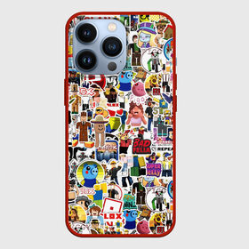 Чехол для iPhone 13 Pro с принтом Roblox | Роблокс в Тюмени,  |  | game | piggy | roblox | sticker bombing | игра | пигги | роблокс | стикер бомбинг