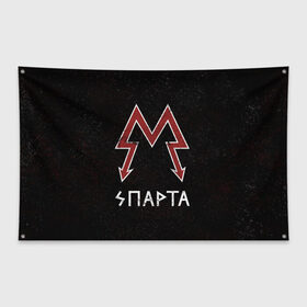 Флаг-баннер с принтом Спарта в Тюмени, 100% полиэстер | размер 67 х 109 см, плотность ткани — 95 г/м2; по краям флага есть четыре люверса для крепления | metro 2033 | логотип | спарта | фракция