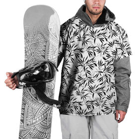Накидка на куртку 3D с принтом Дзен в Тюмени, 100% полиэстер |  | abstract | flowers | texturae | абстракция | белый | стиль | текстура | цветы | черно белый | черный