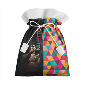 Подарочный 3D мешок с принтом NILETTO в Тюмени, 100% полиэстер | Размер: 29*39 см | Тематика изображения на принте: niletto | данил прытков | краски | музыка | нилетто | популярное