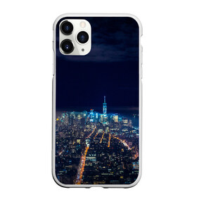 Чехол для iPhone 11 Pro Max матовый с принтом Ночной город в Тюмени, Силикон |  | city | new york city | город | ночь | нью йорк