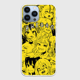 Чехол для iPhone 13 Pro Max с принтом Ahegao yellow в Тюмени,  |  | ahegao | banana | o face | аниме | термин | физиономия | япония