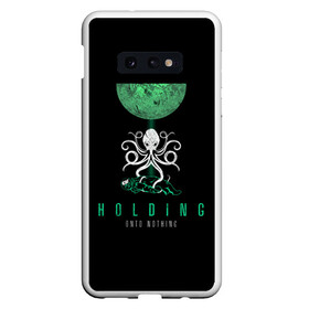 Чехол для Samsung S10E с принтом Holding Onto Nothing в Тюмени, Силикон | Область печати: задняя сторона чехла, без боковых панелей | scifi | космонавт | космос | ктулху | монстр | осьминог | ужасы | фантастика | хоррор | череп