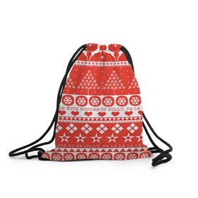 Рюкзак-мешок 3D с принтом Рождественская атмосфера в Тюмени, 100% полиэстер | плотность ткани — 200 г/м2, размер — 35 х 45 см; лямки — толстые шнурки, застежка на шнуровке, без карманов и подкладки | 