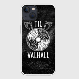 Чехол для iPhone 13 с принтом Till Valhall в Тюмени,  |  | вальхалла | викинг | символ | скандинавия | топор | щит | язычество