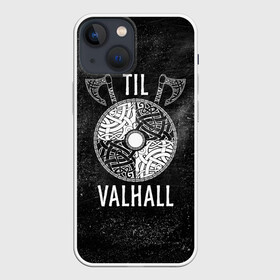 Чехол для iPhone 13 mini с принтом Till Valhall в Тюмени,  |  | вальхалла | викинг | символ | скандинавия | топор | щит | язычество