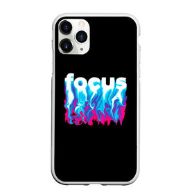 Чехол для iPhone 11 Pro матовый с принтом Focus в Тюмени, Силикон |  | абстракция | граффити | кислотный | неон | пламя | фокус