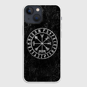 Чехол для iPhone 13 mini с принтом Вегвизир в Тюмени,  |  | амулет | вегвизир | викинги | руны | символ | скандинавия | язычество