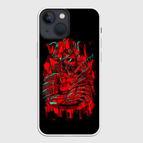 Чехол для iPhone 13 mini с принтом Death Samurai в Тюмени,  |  | 2077 | art | blood | cyber | cyberpunk | dead | death | demon | japan | mask | ninja | oni | samurai | shadow | shogun | tokyo | warior | арт | воин | война | демон | катана | кибер | киберпанк | кровь | маска | мертвый | ниндзя | путь | самурай