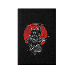 Обложка для паспорта матовая кожа с принтом Samurai в Тюмени, натуральная матовая кожа | размер 19,3 х 13,7 см; прозрачные пластиковые крепления | Тематика изображения на принте: 2077 | art | blood | cyber | cyberpunk | dead | death | demon | japan | mask | ninja | oni | samurai | shadow | shogun | tokyo | warior | арт | воин | война | демон | катана | кибер | киберпанк | кровь | маска | мертвый | ниндзя | путь | самурай