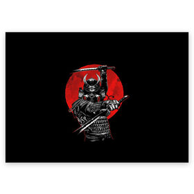 Поздравительная открытка с принтом Samurai в Тюмени, 100% бумага | плотность бумаги 280 г/м2, матовая, на обратной стороне линовка и место для марки
 | Тематика изображения на принте: 2077 | art | blood | cyber | cyberpunk | dead | death | demon | japan | mask | ninja | oni | samurai | shadow | shogun | tokyo | warior | арт | воин | война | демон | катана | кибер | киберпанк | кровь | маска | мертвый | ниндзя | путь | самурай