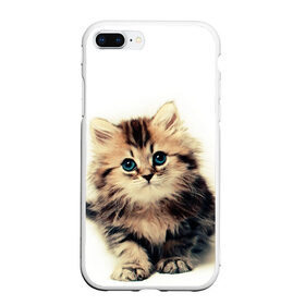 Чехол для iPhone 7Plus/8 Plus матовый с принтом катёнок в Тюмени, Силикон | Область печати: задняя сторона чехла, без боковых панелей | Тематика изображения на принте: cute kitten | kitten | котёнок | красивый котёнок | милый котёнок