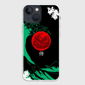 Чехол для iPhone 13 mini с принтом Japanese style в Тюмени,  |  | Тематика изображения на принте: ninja | samurai | больгая волна | дракон | иероглиф | ниндзя | природа | самурай | япония | японское искусство