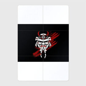 Магнитный плакат 2Х3 с принтом Самурай Маска в Тюмени, Полимерный материал с магнитным слоем | 6 деталей размером 9*9 см | cyberpunk 2077 | ninja | samurai | киберпанк | маска самурая | путь война | самурай | сёгун | семь самураев | токио | чёрный самурай | японский самурай
