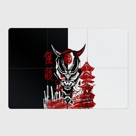 Магнитный плакат 3Х2 с принтом Самурай Samurai в Тюмени, Полимерный материал с магнитным слоем | 6 деталей размером 9*9 см | cyberpunk 2077 | ninja | samurai | киберпанк | маска самурая | путь война | самурай | сёгун | семь самураев | токио | чёрный самурай | японский самурай