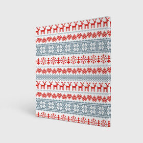 Холст квадратный с принтом Новогодний пиксельный узор в Тюмени, 100% ПВХ |  | Тематика изображения на принте: christmas | deer | hearts | new year | pattern | pixels | snowflakes | trees | елки | новый год | олени | пиксели | рождество | сердечки | снежинки | узор