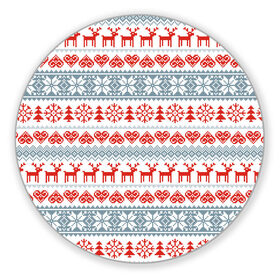 Коврик для мышки круглый с принтом Новогодний пиксельный узор в Тюмени, резина и полиэстер | круглая форма, изображение наносится на всю лицевую часть | christmas | deer | hearts | new year | pattern | pixels | snowflakes | trees | елки | новый год | олени | пиксели | рождество | сердечки | снежинки | узор