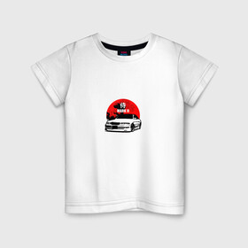 Детская футболка хлопок с принтом MARK II в Тюмени, 100% хлопок | круглый вырез горловины, полуприлегающий силуэт, длина до линии бедер | mark ii | samurai | toyota mark 2 | авто | иероглиф | машина | самурай | тачка | тойота марк 2 | япония