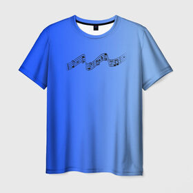 Мужская футболка 3D с принтом Hill Top в Тюмени, 100% полиэфир | прямой крой, круглый вырез горловины, длина до линии бедер | dance | hill top | music | note | музыка | нота | танцевальное