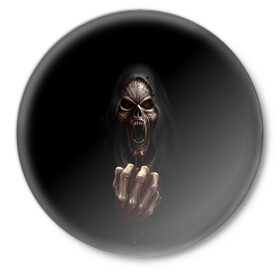 Значок с принтом Древний Вампир в Тюмени,  металл | круглая форма, металлическая застежка в виде булавки | 666 | blood | dracula | horror | inside | scream | vampire | вампир | внутри | дракула | древний | крик | кровь | ужасы | хоррор