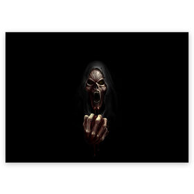 Поздравительная открытка с принтом Древний Вампир в Тюмени, 100% бумага | плотность бумаги 280 г/м2, матовая, на обратной стороне линовка и место для марки
 | 666 | blood | dracula | horror | inside | scream | vampire | вампир | внутри | дракула | древний | крик | кровь | ужасы | хоррор