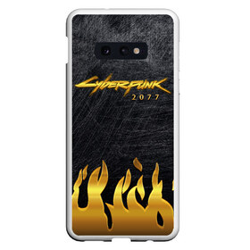 Чехол для Samsung S10E с принтом Cyberpunk 2077 в Тюмени, Силикон | Область печати: задняя сторона чехла, без боковых панелей | cyberpunk | cyberpunk samurai | game logo | keanu reeves | logo game | samurai | киану ривз | киберпанк | киберпанк самурай | логотипы игр | найт сити | самурай | фантастика | экшн