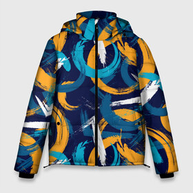 Мужская зимняя куртка 3D с принтом Абстрактные вихри в Тюмени, верх — 100% полиэстер; подкладка — 100% полиэстер; утеплитель — 100% полиэстер | длина ниже бедра, свободный силуэт Оверсайз. Есть воротник-стойка, отстегивающийся капюшон и ветрозащитная планка. 

Боковые карманы с листочкой на кнопках и внутренний карман на молнии. | abstract | art | design | geometric | lines | modern | paint | pattern | splatter | style | trend | vector | арт | брызги | вектор | геометрия | дизайн | иллюстрация | искусство | картина | кисточки | краска | линии | мазки | модерн | паттерн | 